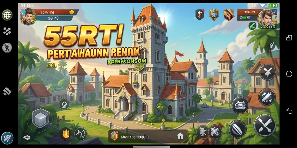 Gameplay intens dan strategi menara dalam 55RT.