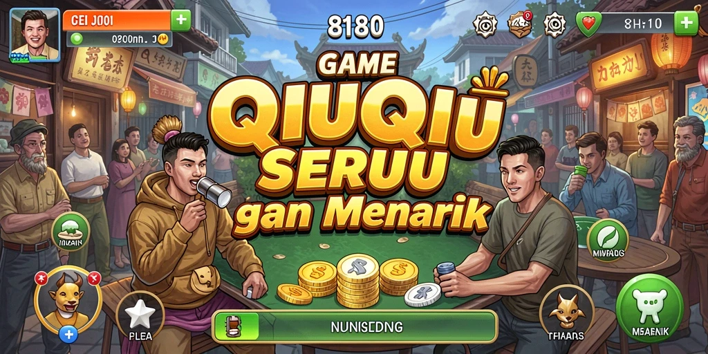 Tampilan gameplay seru dari game QiuQiu 8180.
