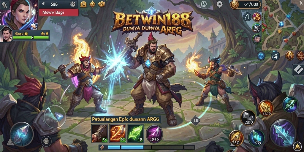Tampilan gameplay BETWIN188 yang penuh aksi dan petualangan.