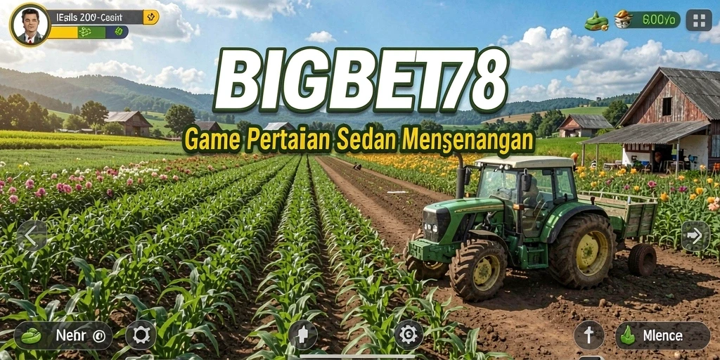Tampilan gameplay <strong>BIGBET78</strong> yang menakjubkan di dunia pertanian.