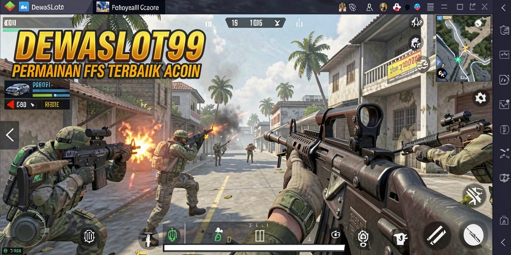 Tampilan mendebarkan dari gameplay DEWASLOT99 penuh aksi.
