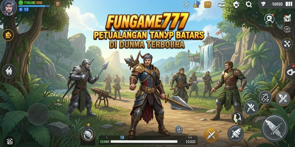 Tangkapan layar gameplay FUNGAME777 menampilkan petualangan mendebarkan di dunia terbuka.