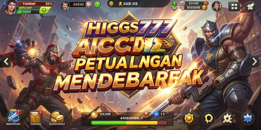 Tampilan aksi mendebarkan dari gameplay HIGGS777.