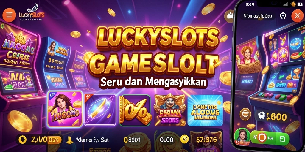Tampilan gameplay LUCKYSLOTS yang mengasyikkan dan penuh warna.