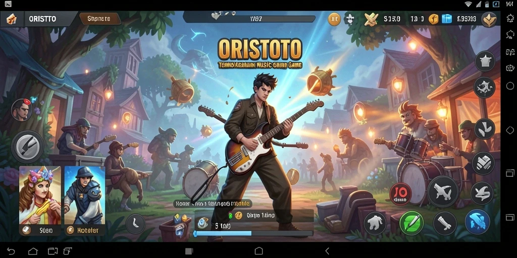 Screenshot gameplay <strong>ORISTOTO</strong> menampilkan pengalaman bermain musik yang seru dan interaktif.