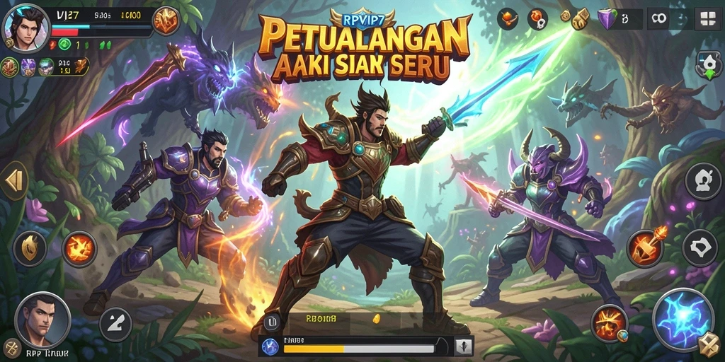 Tampilan aksi mendebarkan dalam RPVIP7 dengan karakter unik dan efek yang menawan.