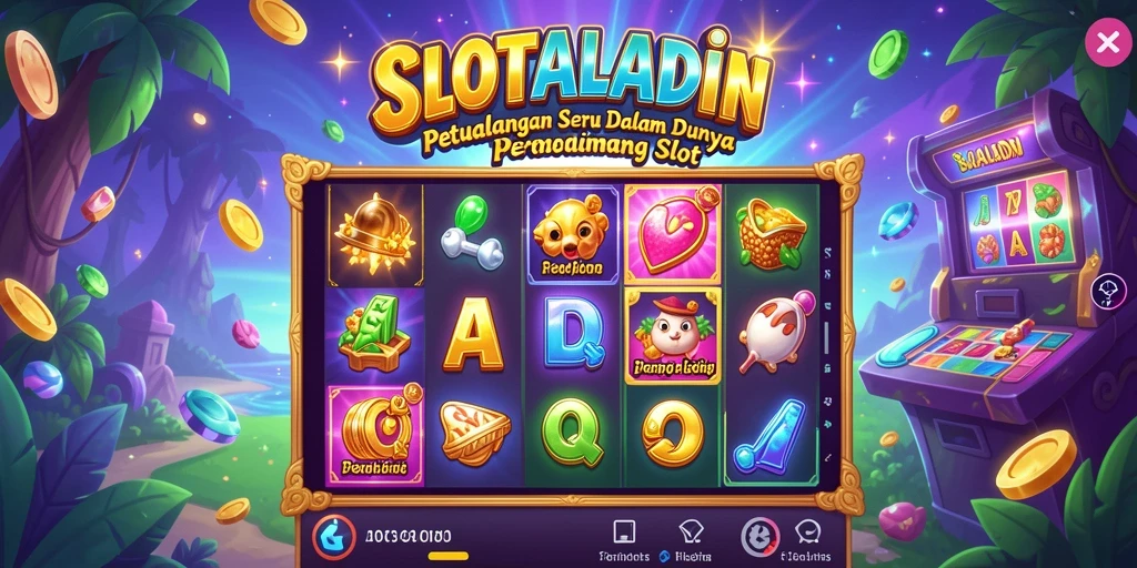 Tampilan menarik dari gameplay SLOTALADIN yang penuh warna.