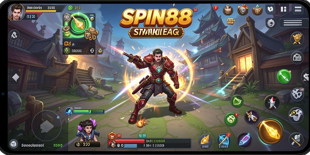 Tampilan gameplay SPIN88 dengan berbagai strategi seru.