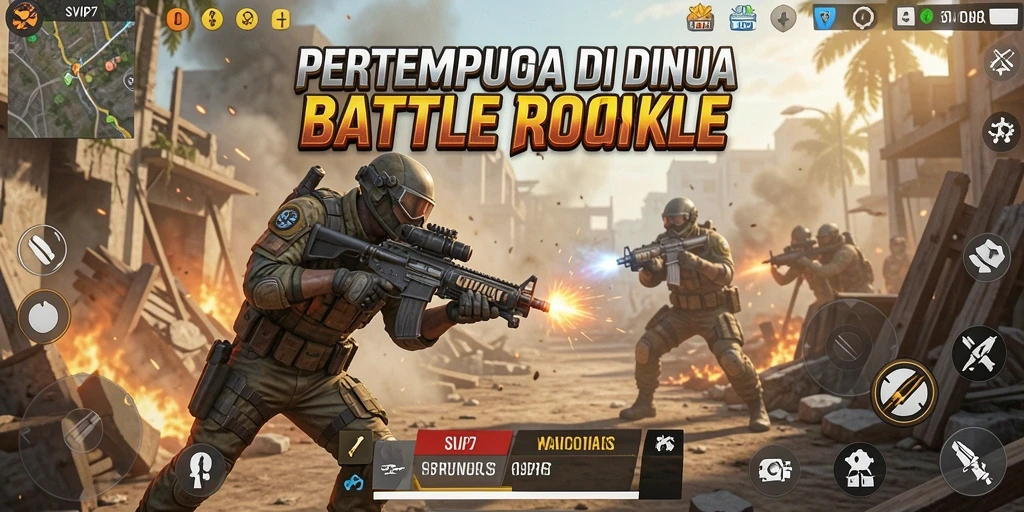 Tangkapan layar gameplay SVIP7 menampilkan aksi pertempuran yang mendebarkan.